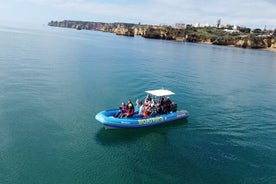 De Lagos: passeio de lancha rápida nas grutas de Benagil