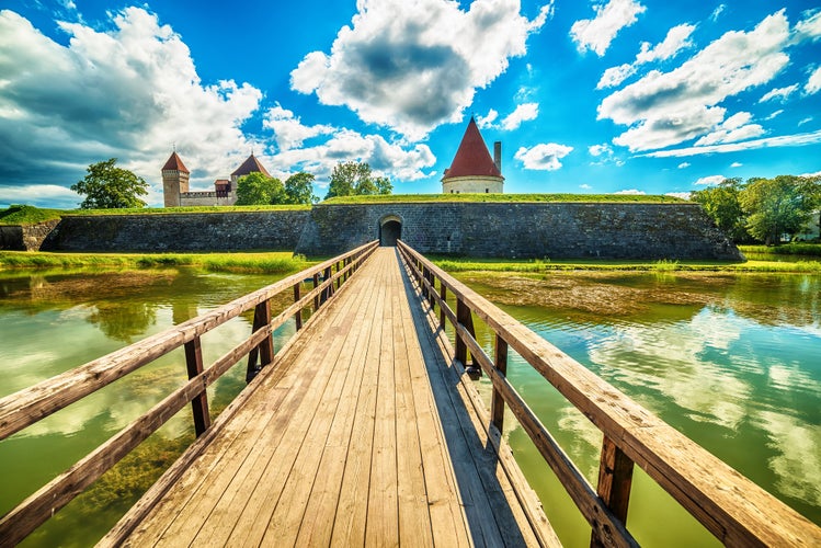 Photo of Kuressaare Episcopal Castle, Saaremaa Island, Estonia.