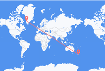 Flyrejser fra Dunedin, New Zealand til Kangerlussuaq, Grønland