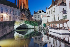 Passeio a pé por Bruges e amostras de chocolate