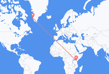 Flyrejser fra Mount Kilimanjaro til Nuuk