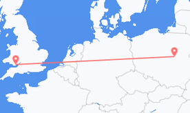 Flights from Wales to Poland