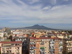 Photo of aerial View of Castellammare di Stabia from the cableway, Italy.