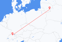 Flyrejser fra Vilnius til Zürich