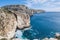 Photo of the mediterranean sea from the Dingli Cliffs (Rdum ta' Had-Dingli) in Malta.