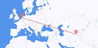 เที่ยวบินจาก ทาจิกิสถานไปยัง เนเธอร์แลนด์