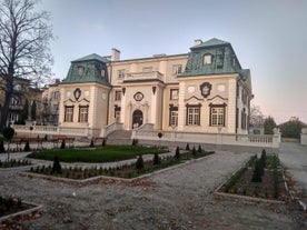 Photo of the beautiful old square in Rzeszow, Poland.