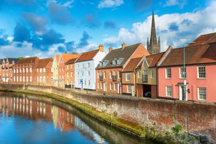 Photo of beautiful view of the city and university of Cambridge, United Kingdom.