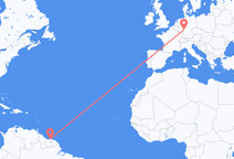 Paramaribo to Frankfurt