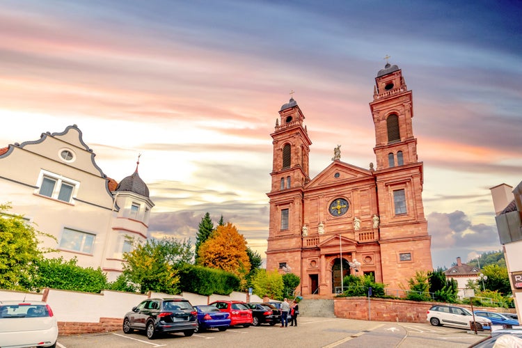 Photo of Church in Eberbach, Odenwald, Germany.