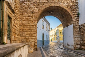 Photo of Parchal city view from Portimao side, Portugal.