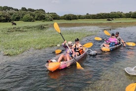 Kajak of Stand Up Paddle in het Shkodra-meer en de Buna-rivier