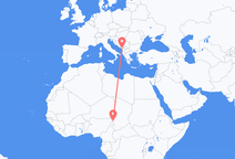 NDjamena à Podgorica