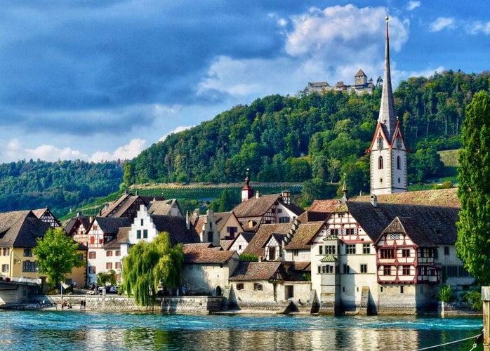 photo of view of Schaffhausen, Switzerland.