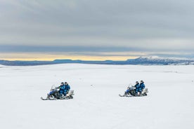 Frá Reykjavík: Gullni hringurinn og snjósleðaferð á jökli