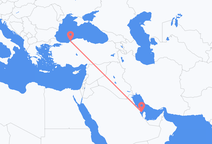 Lennot Bahrainin saarelta, Bahrain Zonguldakille, Turkki