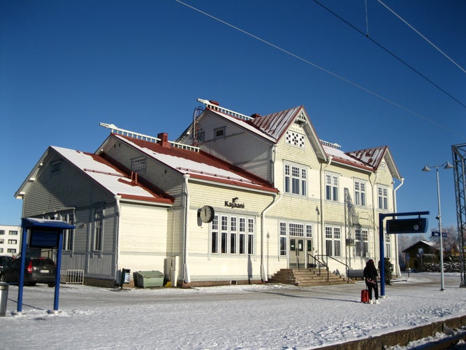 Kajaani railway station, Finland.