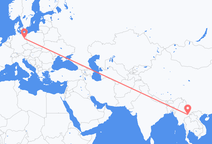 Loty z Kengtung, Mjanma (Birma) do Berlina, Niemcy