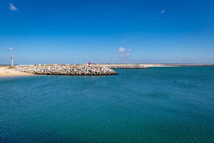 Forte de Santa Catarina Beach on the Atlantic Ocean coast in Figueira da Foz city, Coimbra District of Portugal