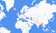 Flights from Yangon to Reykjavík
