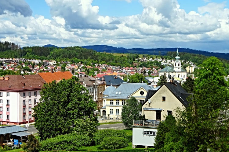 Photo of Czech Republic - view of the town of Trutnov and the Giant Mountains.