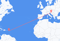 Saint Kitts to Zagreb