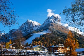 photo of Winter Cityscape of Cavalese, Val di Fiemme, Trentino Alto Adige, Italy.