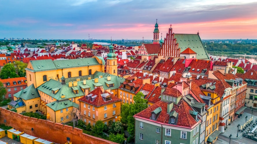 aerial view over the castle square in warsaw.jpg