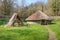 photo of view of The Craggaunowen settlement in County Clare Ireland.