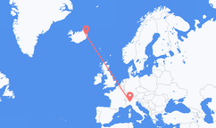 Flights from Milan to Egilsstaðir