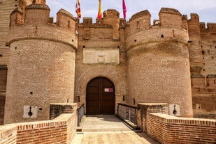 Photo of View on Peniscola from the top of Pope Luna's Castle , Valencia, Spain.