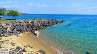 Photo of Isola Bella rocky island in Taormina, Italy.