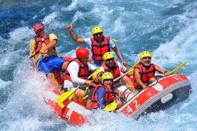  Rafting, Quad, Buggy og Zipline Combo frá Alanya Side