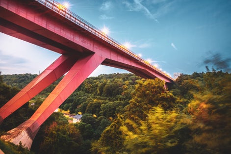 Grand Duchesse Charlotte bridge in Luxembourg city