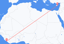 Flights from Monrovia to Larnaca