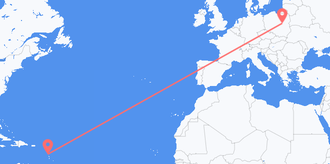 Flights from Dominica to Poland