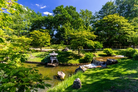 Photo of Japanese garden park in Hasselt, Belgium.