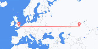 Vols du Kazakhstan pour le Royaume-Uni