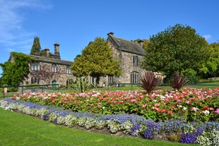 Photo of aerial view of Kendal in Lake District, a region and national park in Cumbria in northwest England, UK.