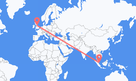 Flights from Singapore to England