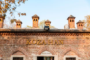 View of Ankara castle and general view of old town.