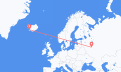 Flights from Reykjavík to Moscow