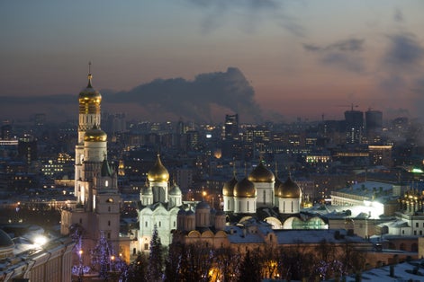 photo of church domes .