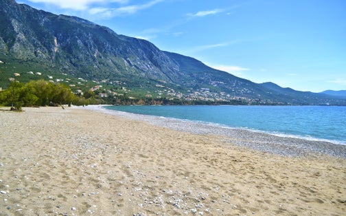 Photo of Verga beach at Kalamata Messinia, Peloponnese ,Greece.