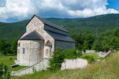 Piva Monastery, Orthodox monastery in Piva, Montenegro.