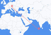 Flyrejser fra Malé, Maldiverne til Klagenfurt, Østrig