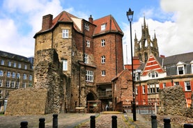 Photo of redeveloped Warehouses along the River in Leeds, UK.