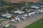 Aerial view of Imperial War Museum Duxford during Autumn Air Show in Duxford, UK