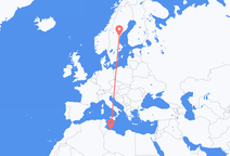 Loty z Trypolis do Sundsvall