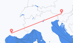 Train tickets from Klagenfurt to Nimes